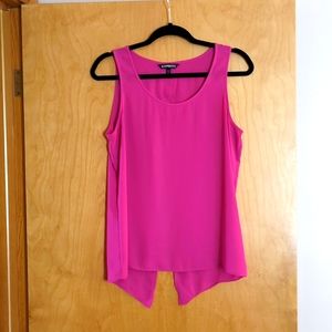 Pink tank with open back